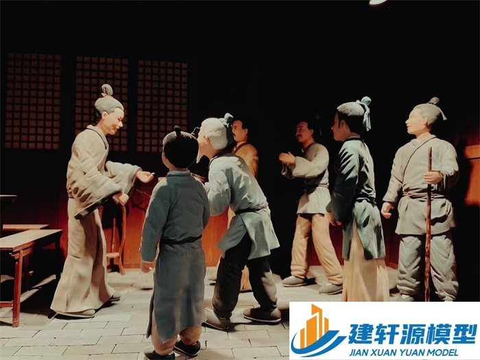兴文喻侃压粮饷军场景